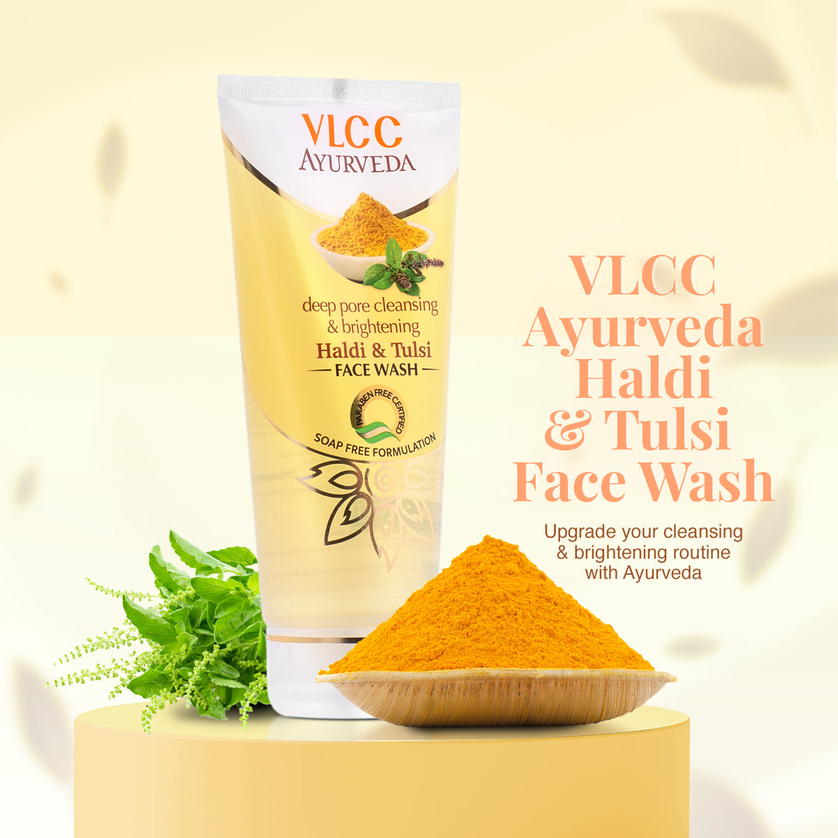 DEEP PORE CLEANSING & BRIGHTENING HALDI & TULSI FACE WASH 50ml
