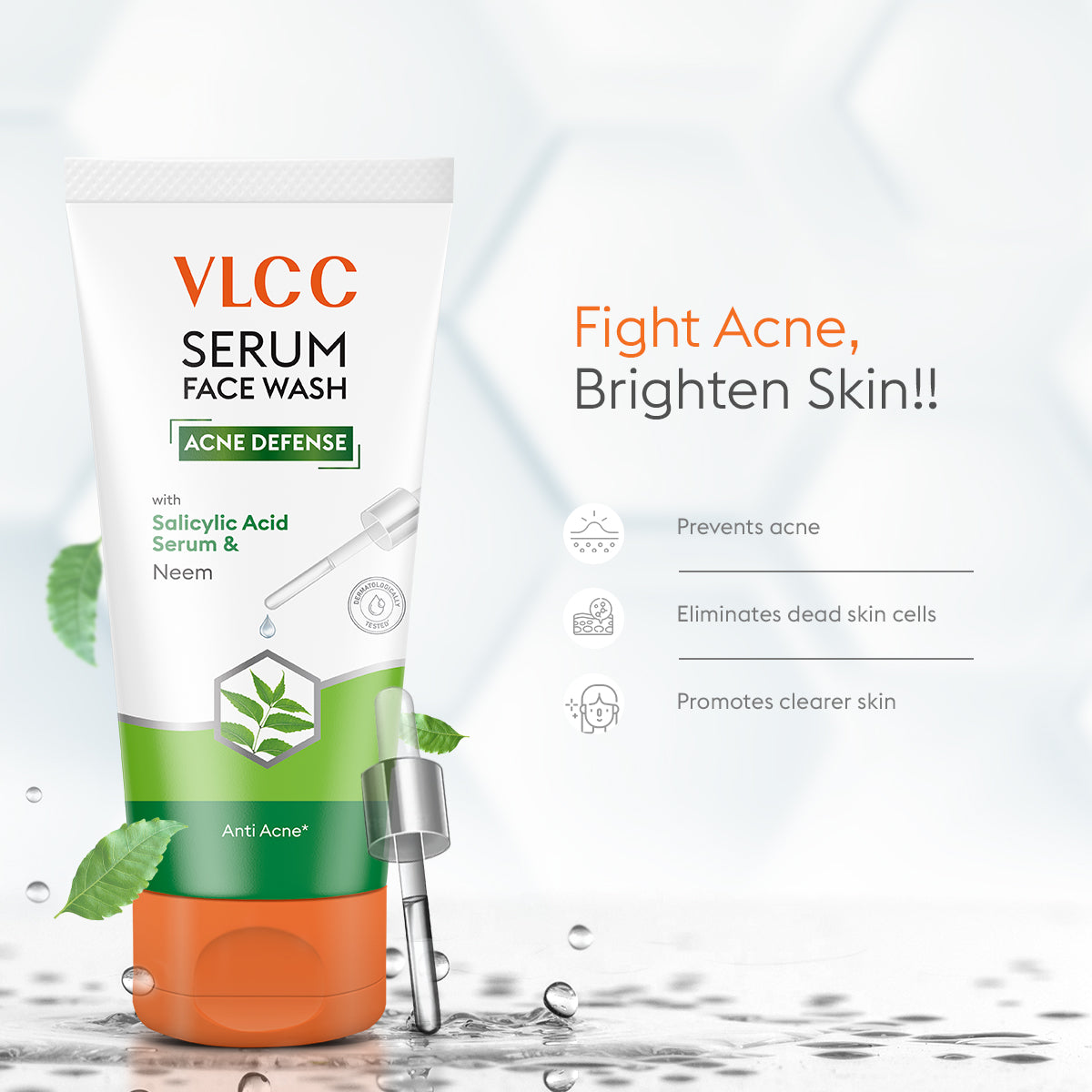 Acne Defense Serum Face Wash with Salicylic Acid Serum & Neem - 150ml