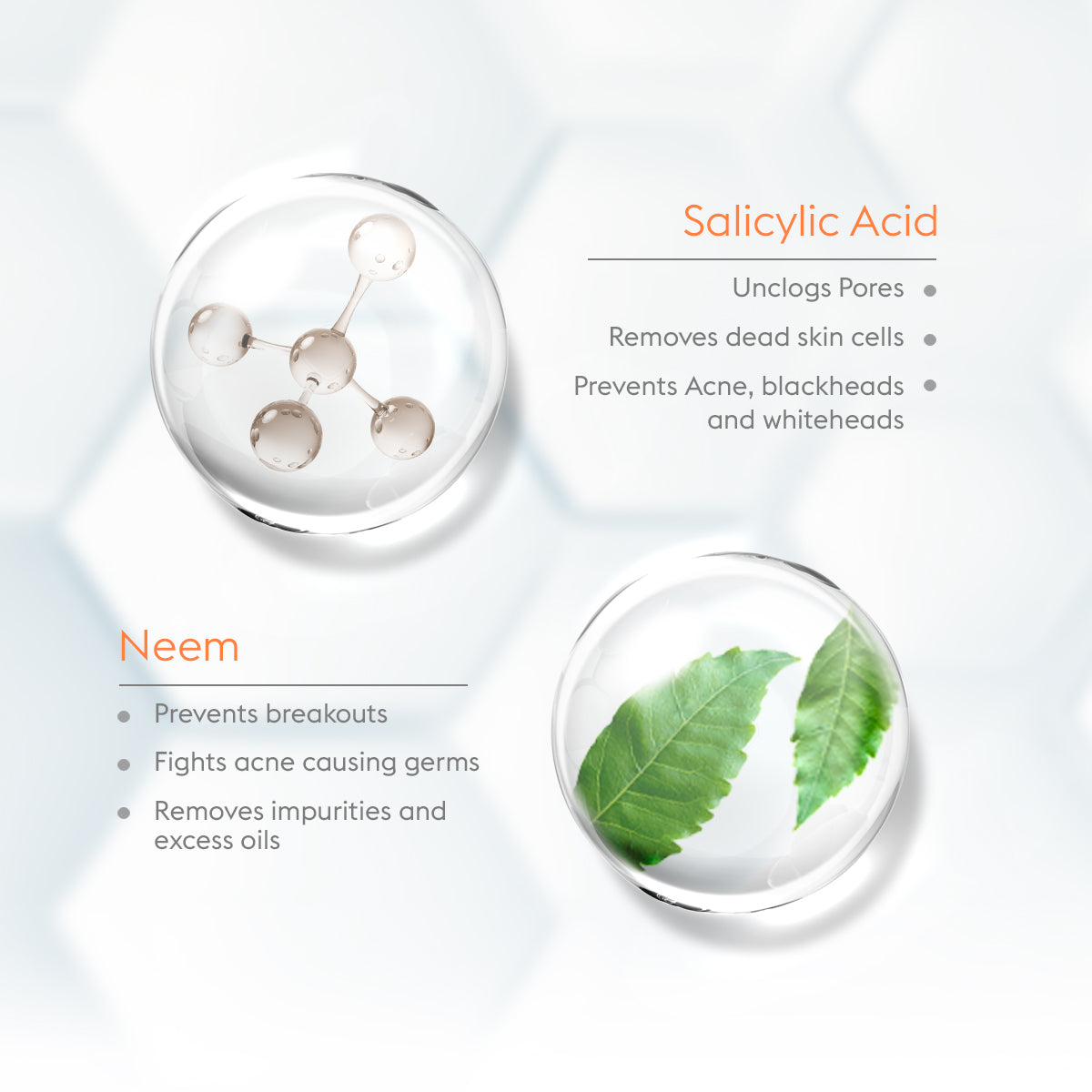 Acne Defense Serum Face Wash with Salicylic Acid Serum & Neem - 150ml