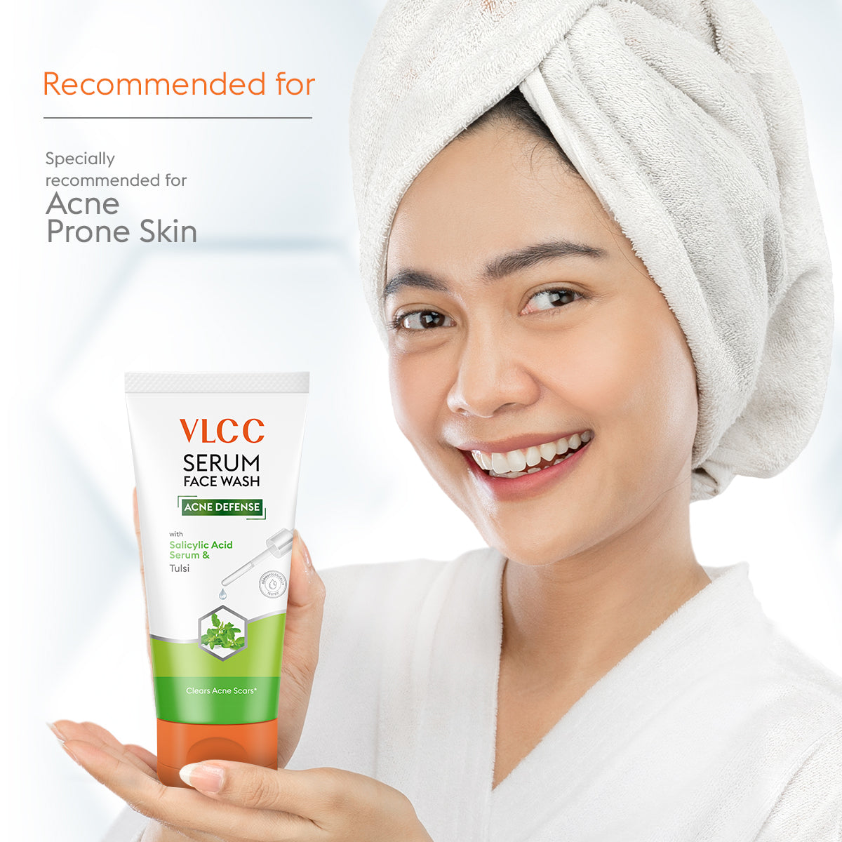 Acne Defense Serum Face Wash with Salicylic Acid Serum & Tulsi - 150ml