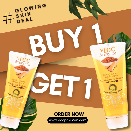 VLCC Ayurveda Chandan & Kesar Face Wash – Buy 1 Get 1 Free