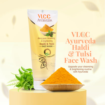 DEEP PORE CLEANSING & BRIGHTENING HALDI & TULSI FACE WASH 50ml