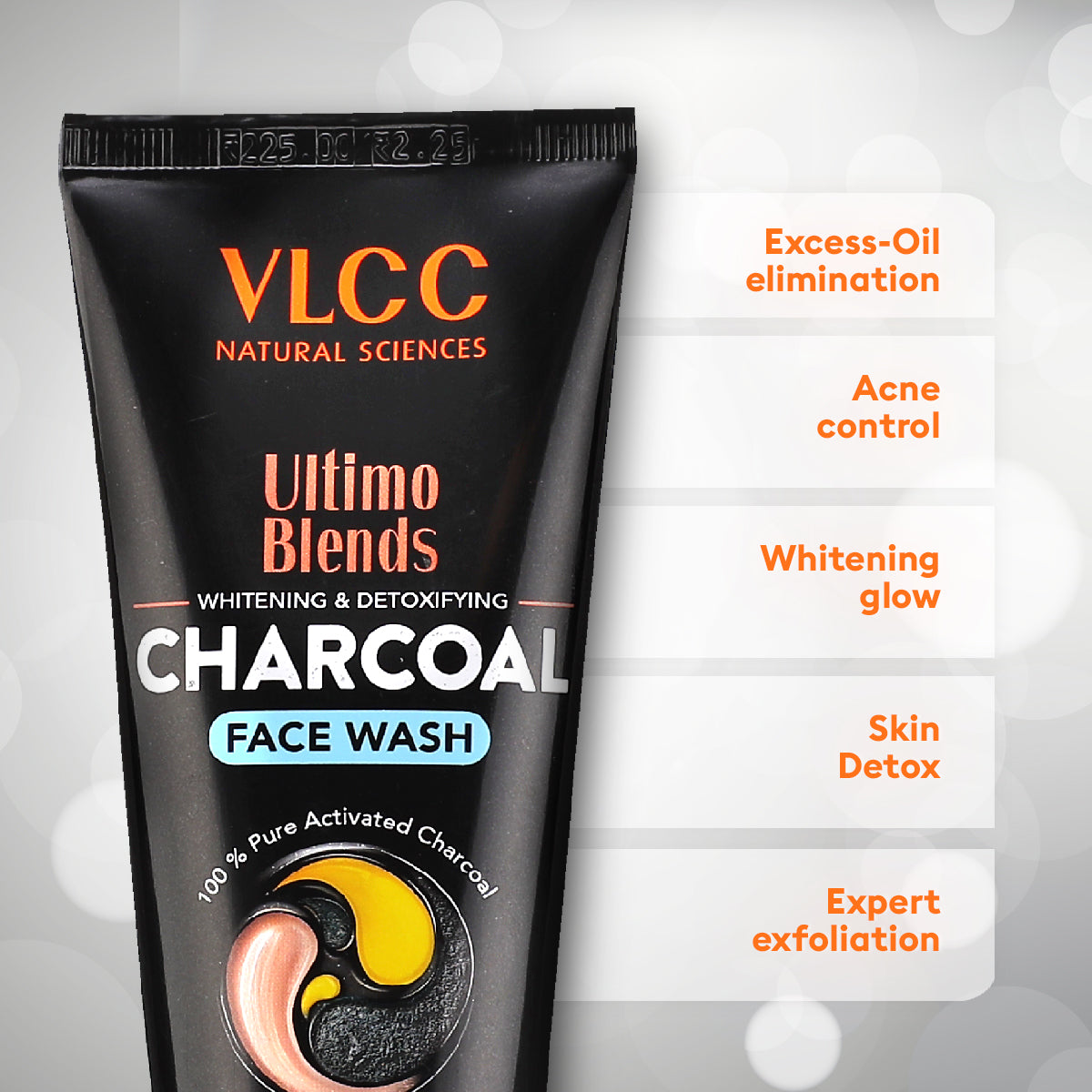 Vlcc Ultimo Blends Charcoal Face Wash - 100 Ml