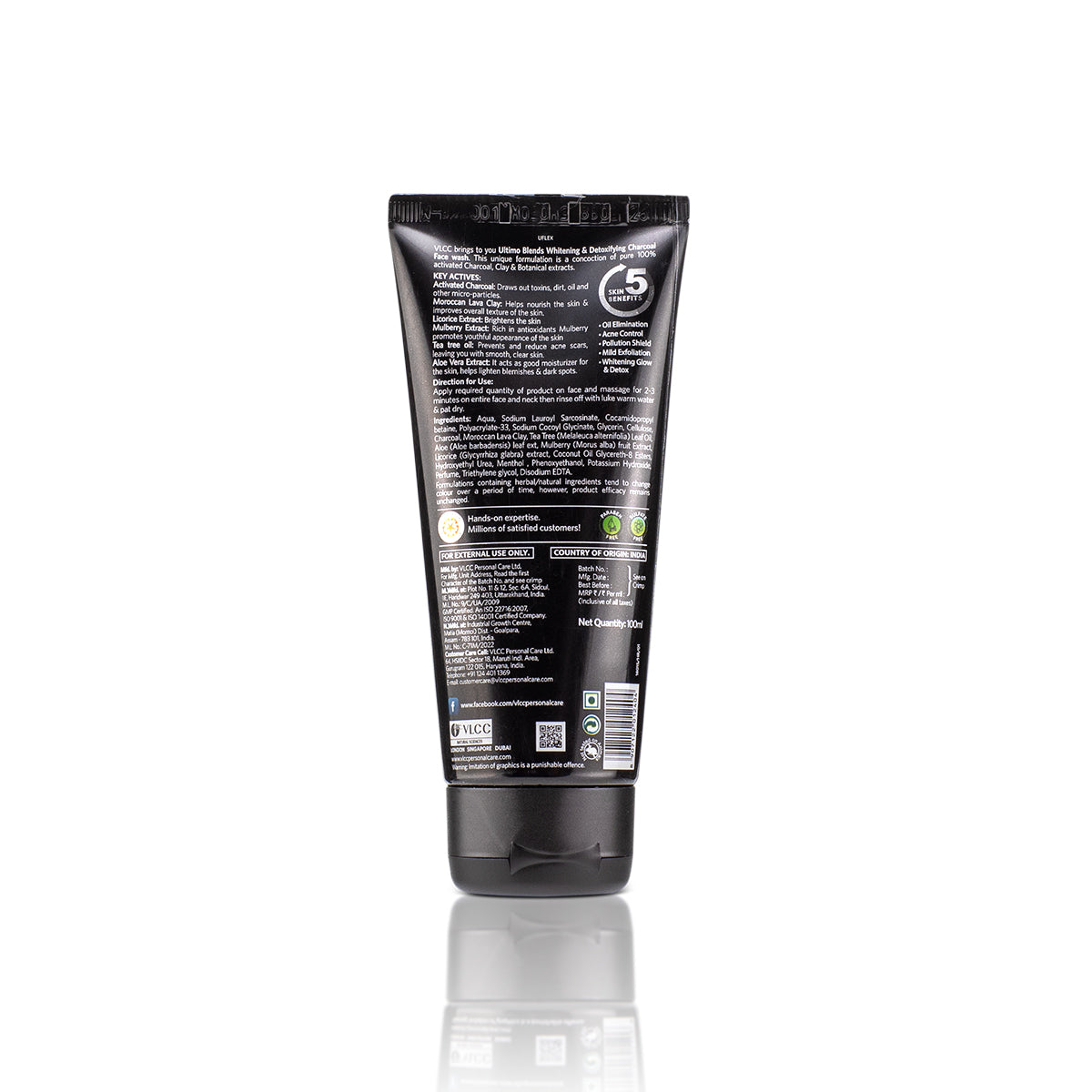 Vlcc Ultimo Blends Charcoal Face Wash - 100 Ml