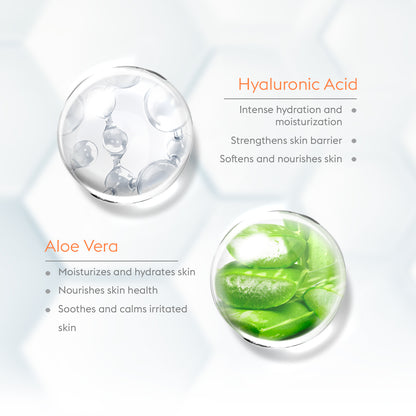 Hydra-Nourish 2-in-1 Serum Face Wash | Hyaluronic Acid + Aloe Vera | Deep Hydration & Glow (150ml)