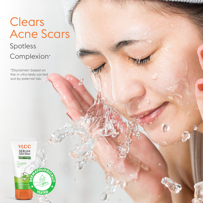 Acne Defense Serum Face Wash with Salicylic Acid Serum & Tulsi - 150ml